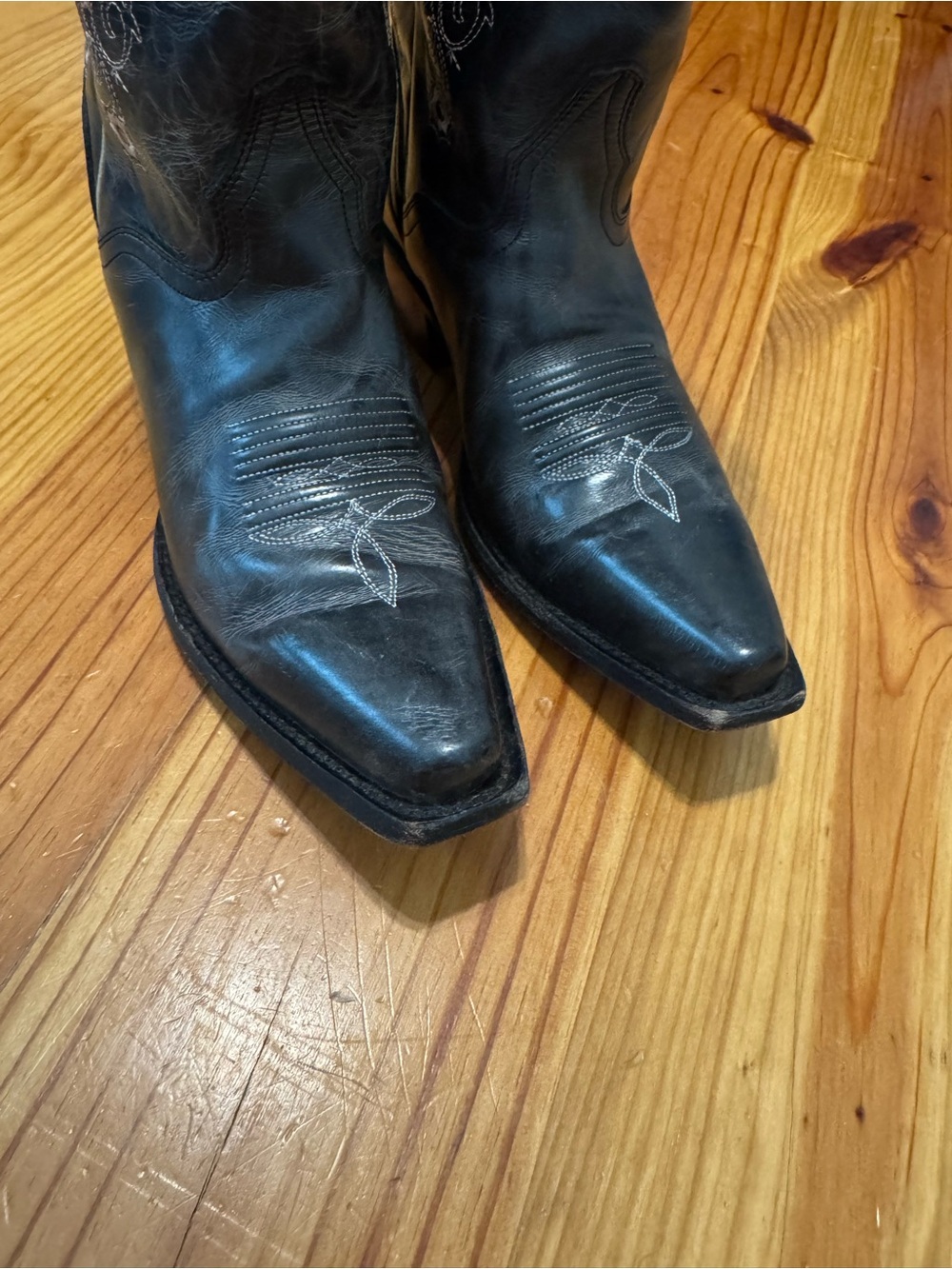 JB Dillon Women's Leather Embroidered Cowboy Boots Size 8B #JBW2322 - Picture 8 of 16